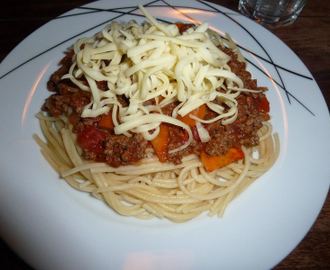 Spagetti med kjøttsaus