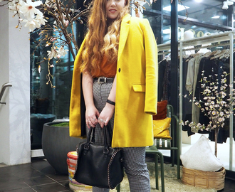 OUTFIT: Yellow Fall Coat