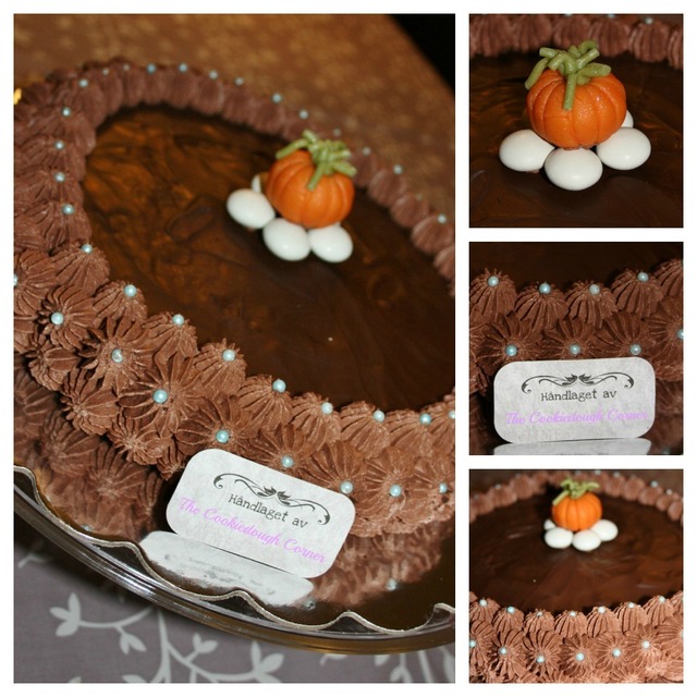 Sjokolademousse kake med mandelbunn