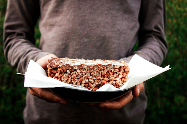 Rice krispies med valnøtter og chiafrø