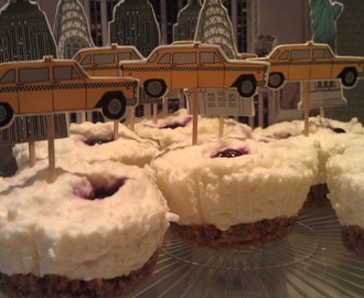 cheese cupcakes inspirert av New York