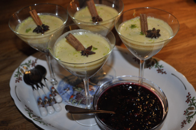 Panacotta med smak av jul