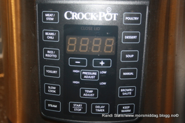 Fårikål testing av Crock-pot