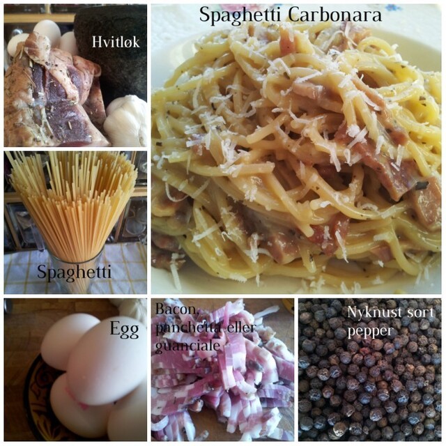 Spaghetti Carbonara, en tributt til mr MT :)