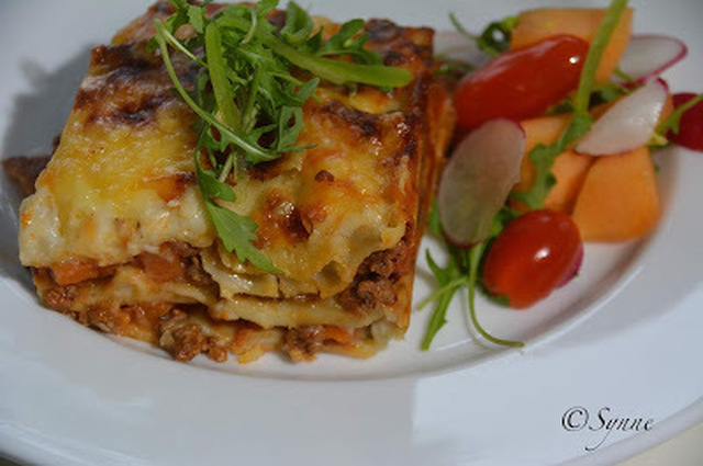 Lasagne med grønnsaker