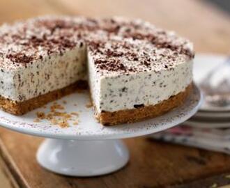 Irish cream and chocolate cheesecake