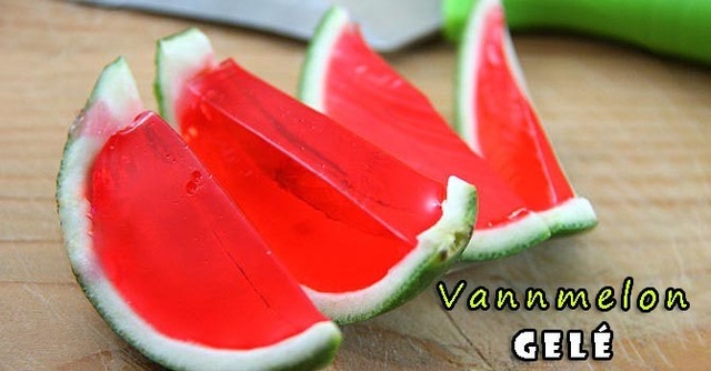 Vannmelon-gelé