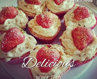 Jordbærcupcakes – I love baking <3