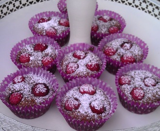 Sjokolade og bringerbær cupcakes