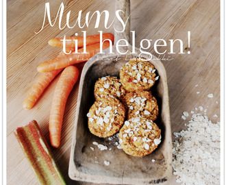 Gluten-, melke- og eggfrie muffins med rabarbra og gulrot – NAM!