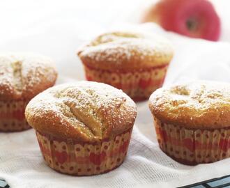 Muffins med eple og kanel