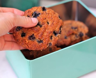 Blåbærcookies med sunne godsaker