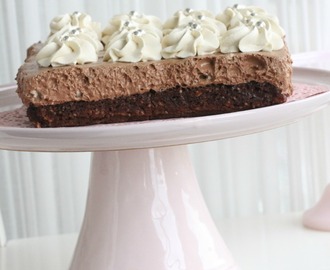 Simple chocolate moussé cake