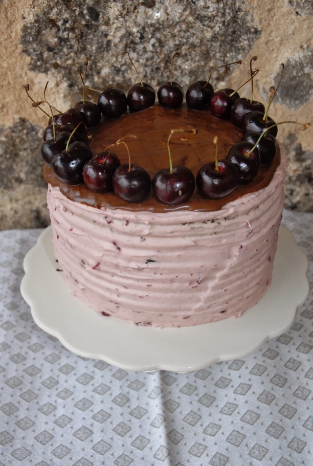 Very Cherry Chocolate Cake