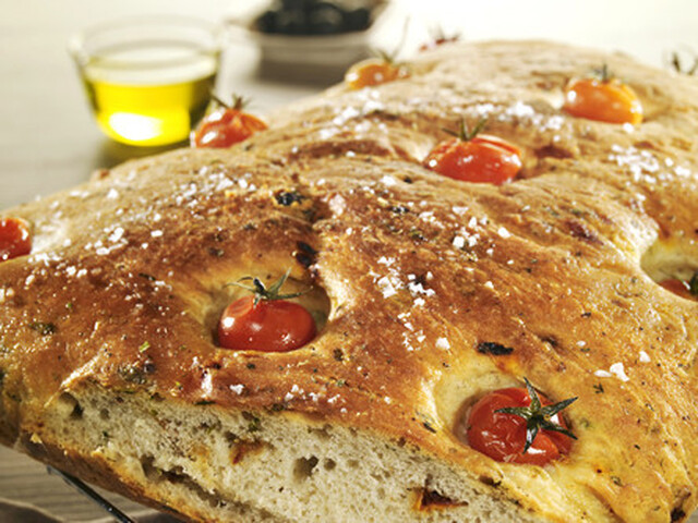 Supergod foccacia i langpanne