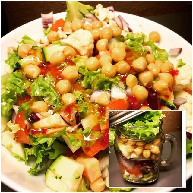 Raw-Food salat – Salad in a Jar