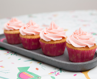 Rosa Sløyfe-cupcakes