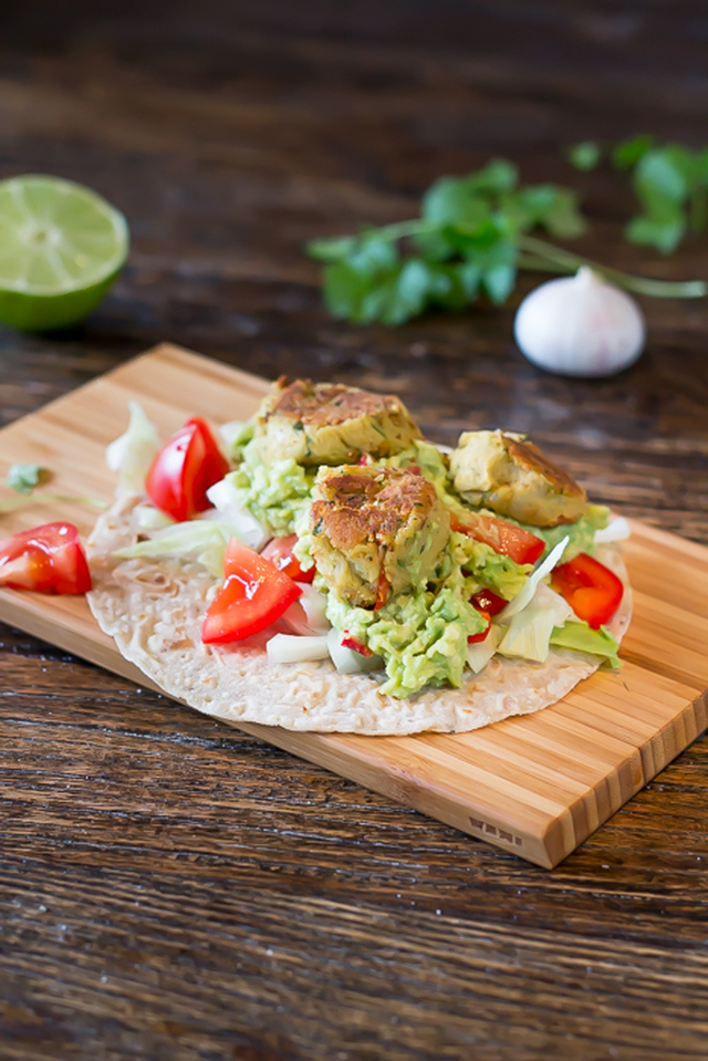 Falafel med guacamole