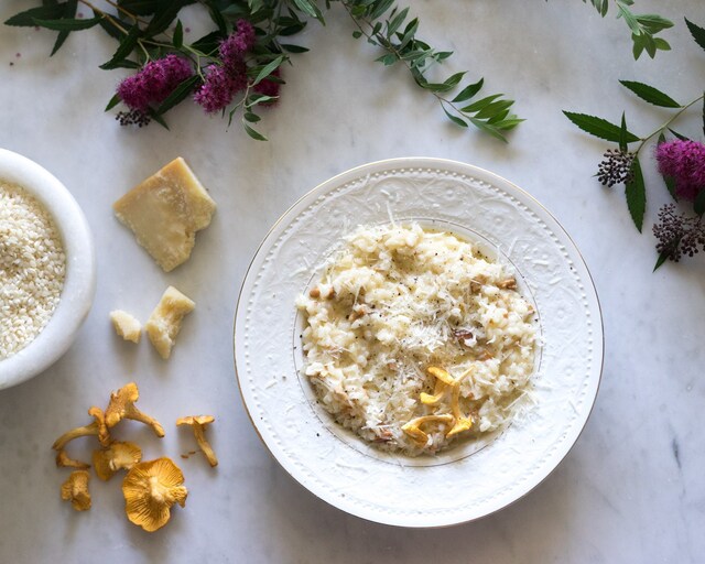 Risotto med kantarell