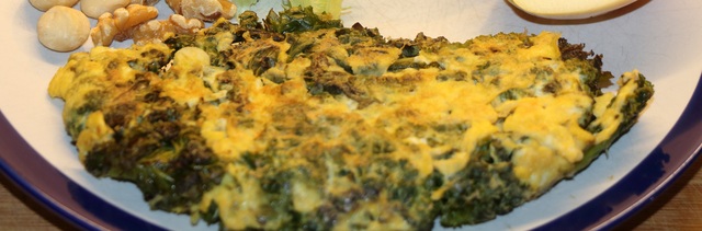 Omelett med grønnkål