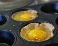 Frokostmuffins og ovnsstekte egg