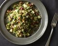 Quinoa Salad with Hazelnuts, Apple, and Dried Cranberries