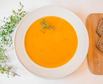 Gresskarsuppe med ingefær og chili