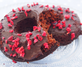 Baked chocolate doughnut ; sukkerfri