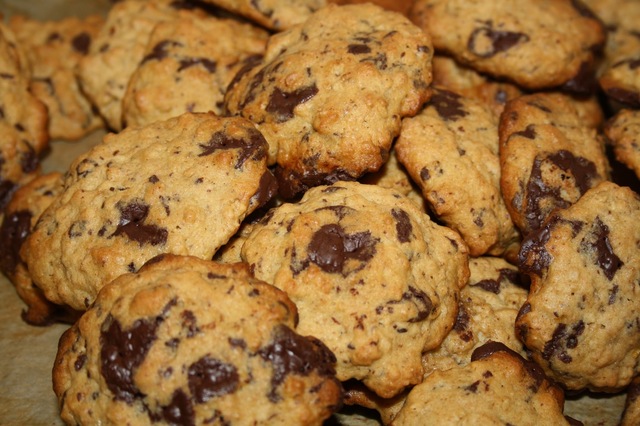 Banan og sjokolade cookies