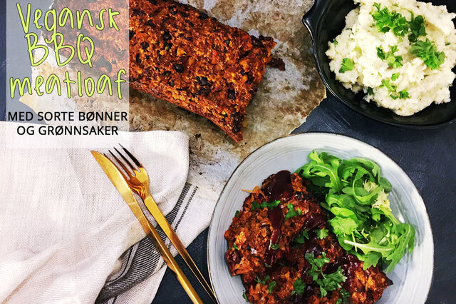 Vegansk meatloaf med BBQ-smaker