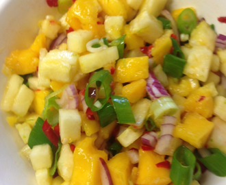 pineapple-mango salsa