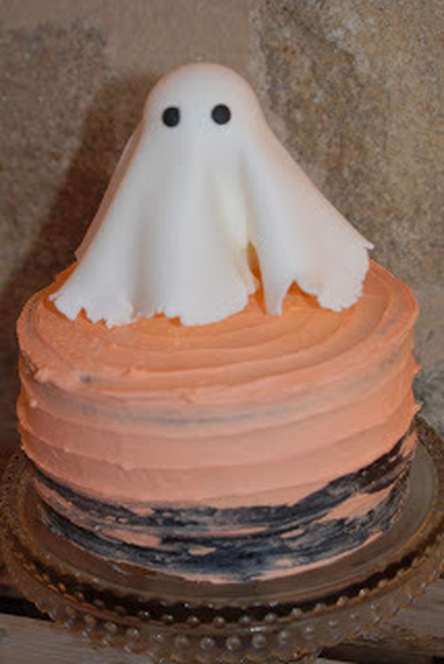 Halloween Lysende spøkelse kake