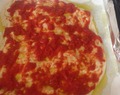 Pizza med tomatsaus
