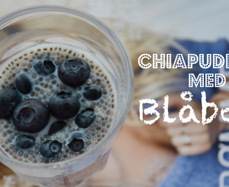 Oppskrift: chiapuddingt med blåbær