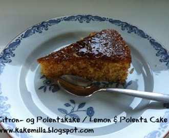 Sitron- og Polentakake (Glutenfri) / Lemon- & Polentacake (Gluten free)