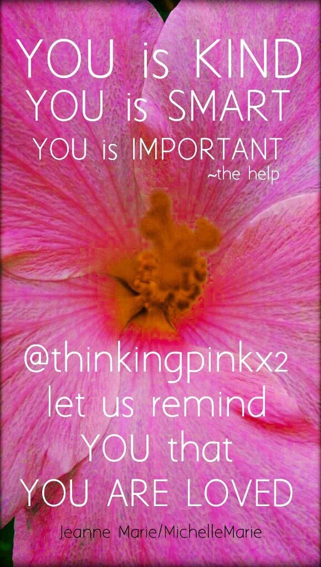 YOU is KIND~YOU is SMART~YOU is IMPORTANT~thehelp