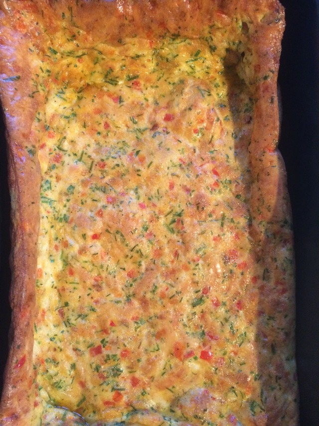 Ovnsbakt omelett