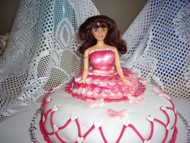 Rosa prinsesse kake