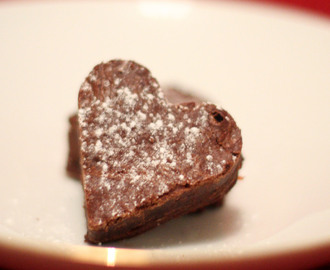 Valentines – Brownie hjerter med chili