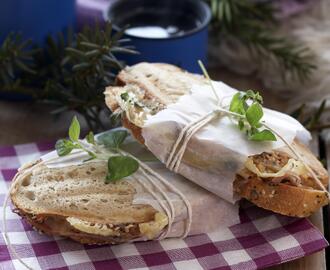 Sandwich med parmaskinke og Norvegia