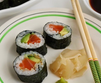 Sushi med salmalaks & avokado