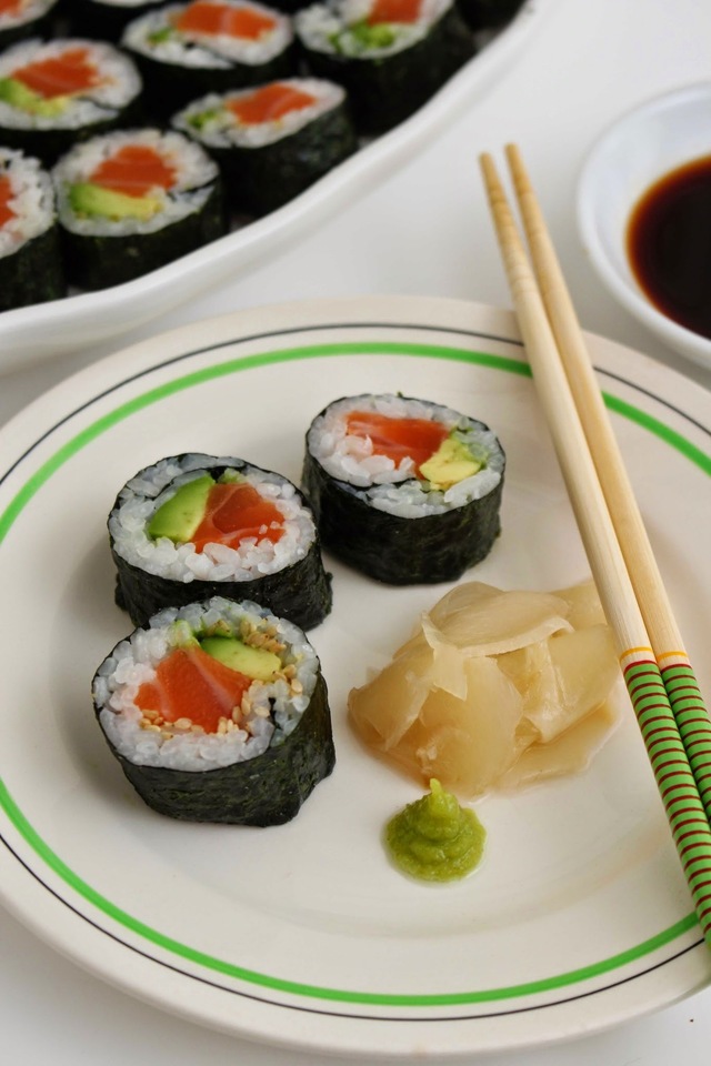 Sushi med salmalaks & avokado