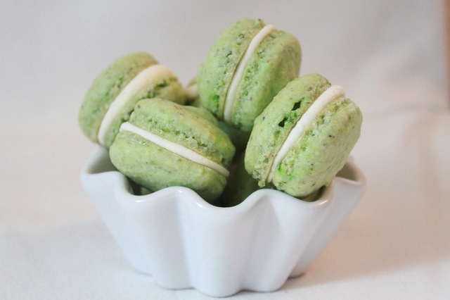 Pistasj macaroons !