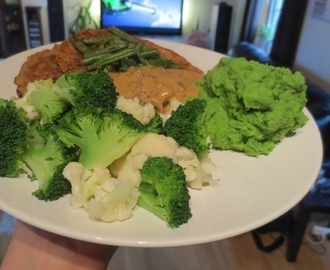 Middagstips: Løvbit med ertepurrè & grønnsaker!