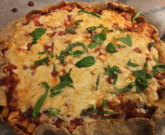 Rustikk pizza med grov bunn – LCHF diett – dag LXXXI