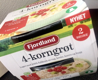 Matnyhet: Silje tester "4-korngrøt" fra Fjordland