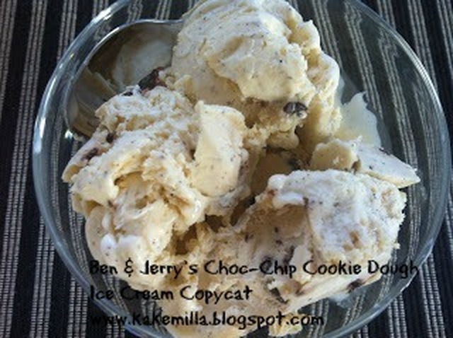 Ben & Jerry's Choc-Chip Cookie Dough Ice Cream Copycat