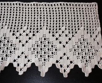 Crochet curtain/ hekla gardin
