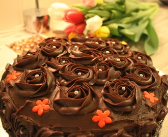 Sjokoladekake med sjokoladekrem
