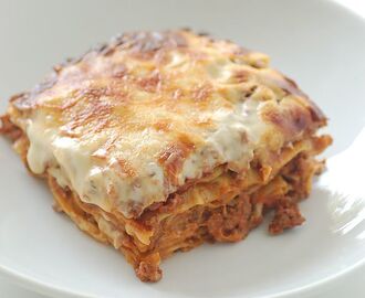 Mandig lasagne du kan spise deg mett, med god samvittighet, på!
